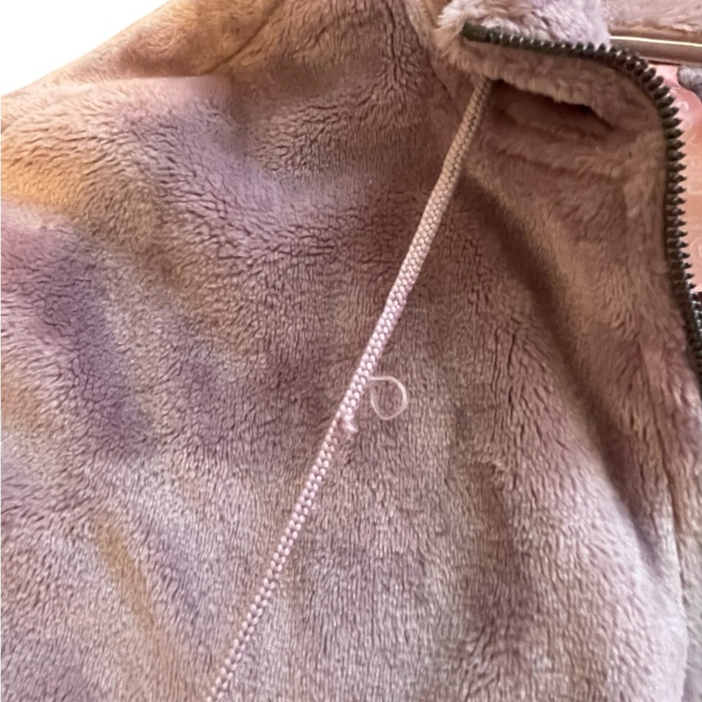SOYBU Y2K Faux Fur Zip Up Pastel Jacket Women’s Size Medium - Picture 5 of 7